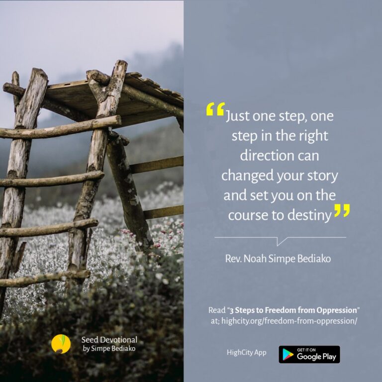 3 Steps to Freedom from Oppression