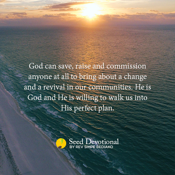 The First Step into God's Perfect Plan