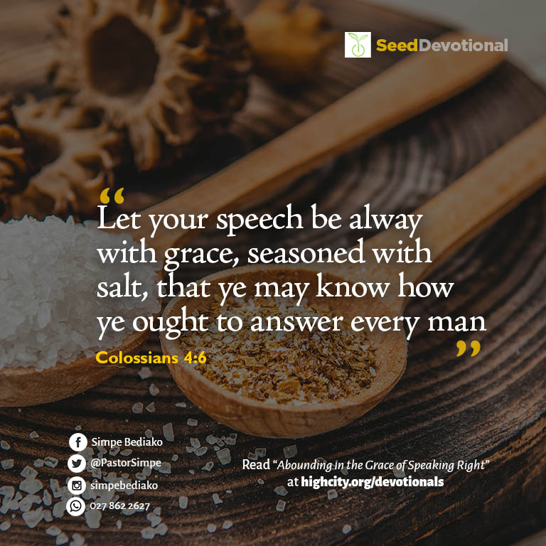 Abounding in the Grace of Speaking Right