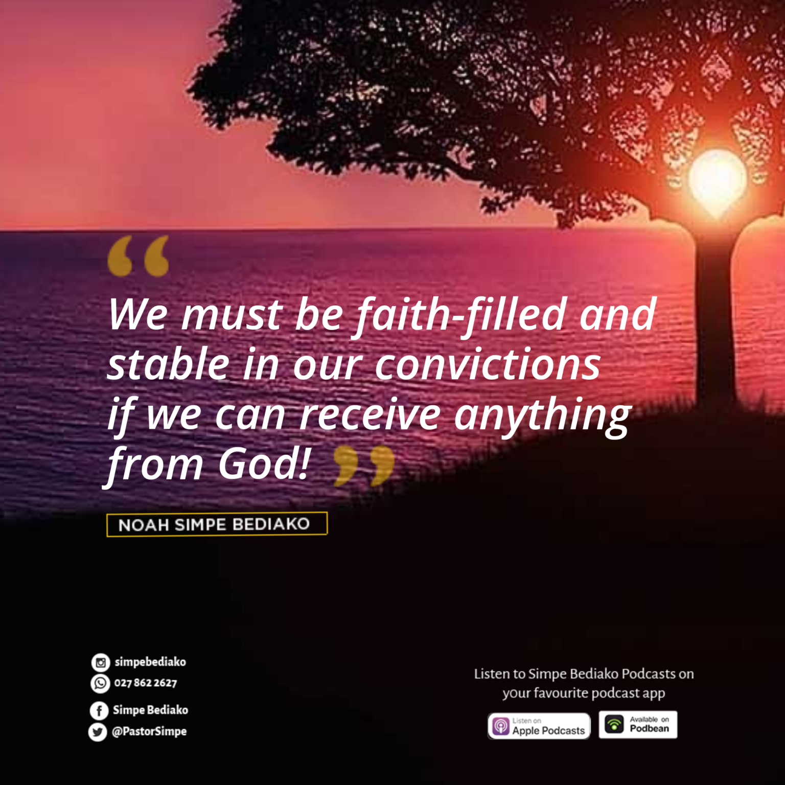 Be Steadfast! Seed for Today Daily Devotional