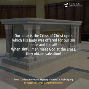 Understanding the Mystery of Altars