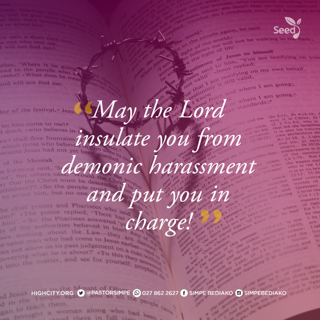 May the Lord insulate you from demonic harassment and put you in charge by these powerful sacrifices - Pastor Noah Simpe Bediako 