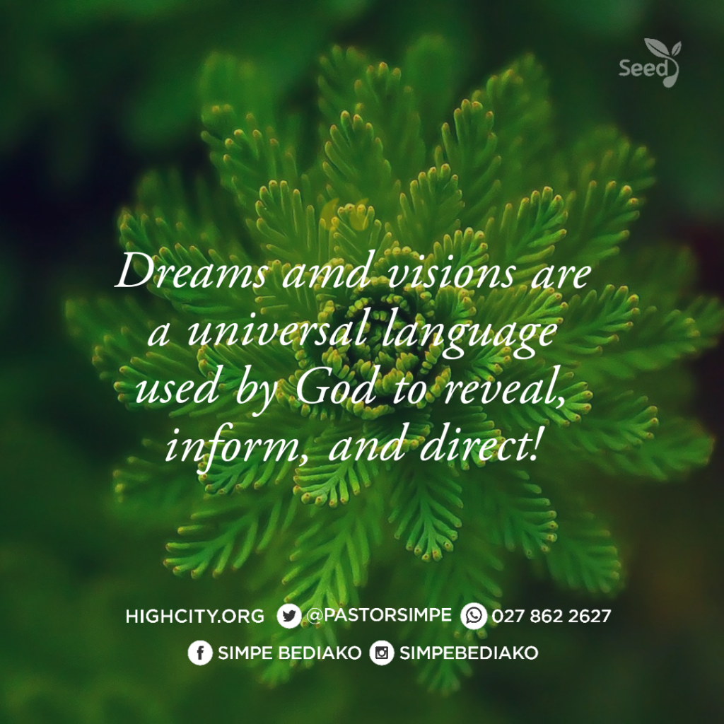 Purpose of dreams and visions 