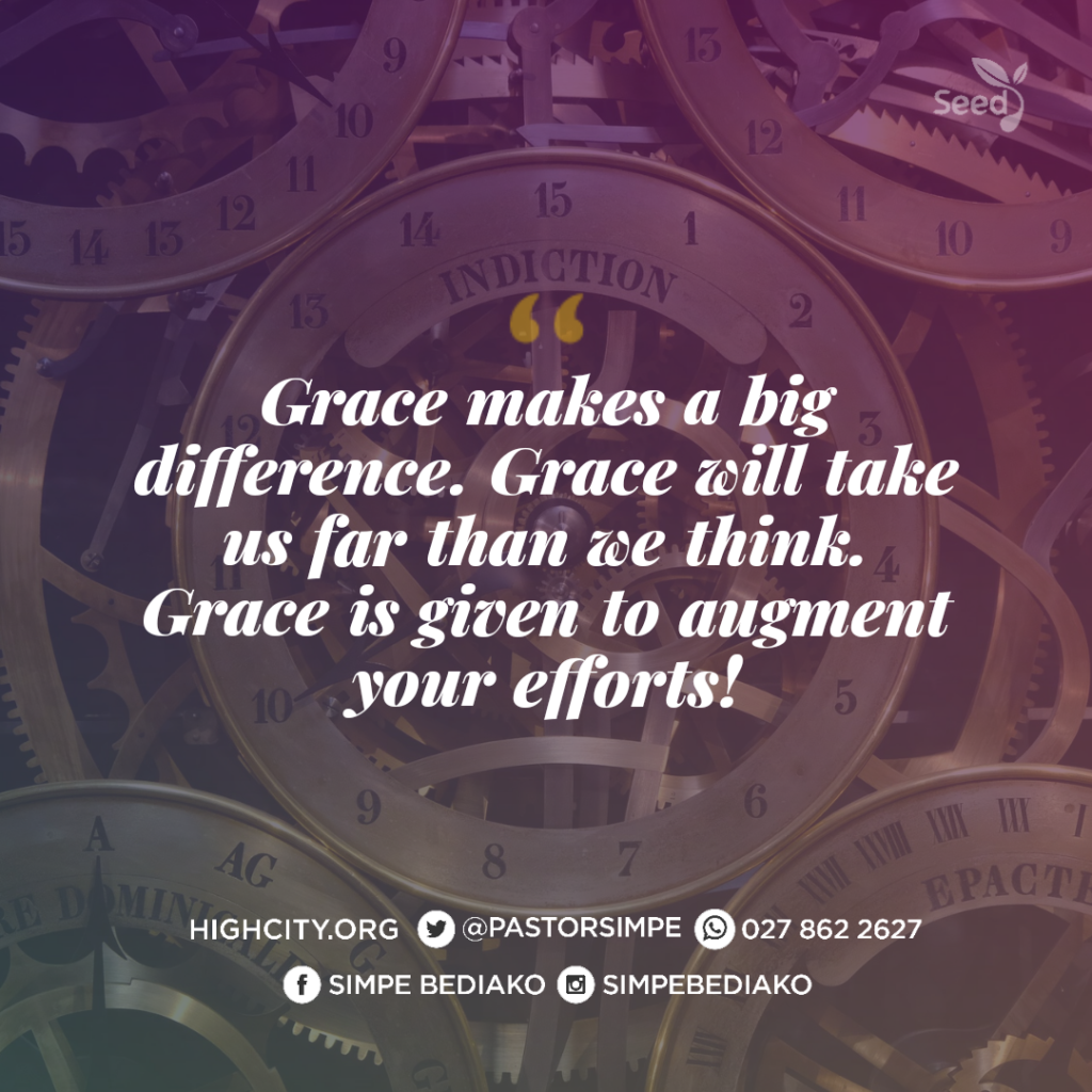 You can do more by grace 