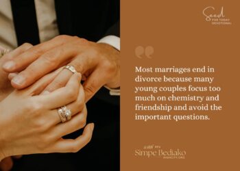 Choosing a life partner: 3 Tough Questions