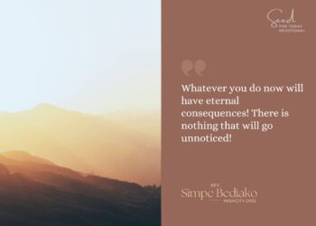 Let’s be eternity driven