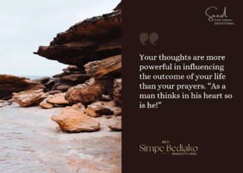 Your thoughts are more powerful than your prayers