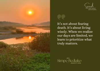 Count your days, so you can live with wisdom