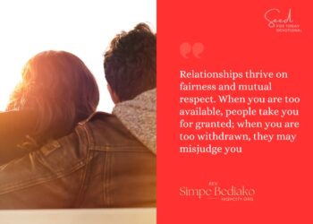 Healthy relationships thrive on Balance and Boundaries