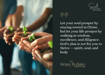 Prosper in all things by developing your God-given potential