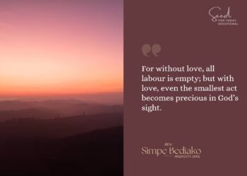 Return to your first love