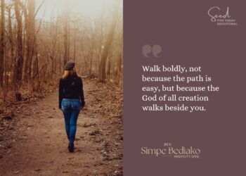 Fear not! God is real and with you always…