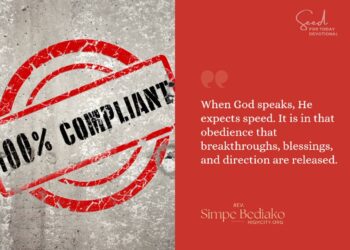 There is Power in Quick Obedience