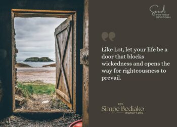 Don’t let evil prevail at your door!