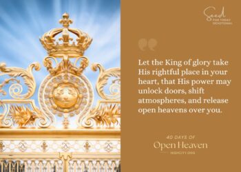 Let the King take His place