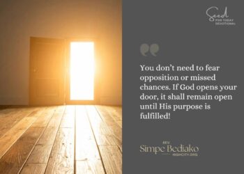 No man can shut the door