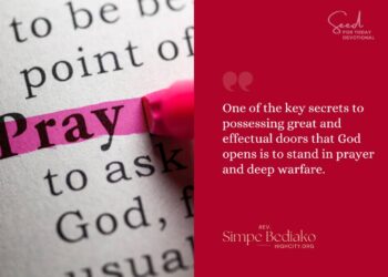 Prayer for walking through open door