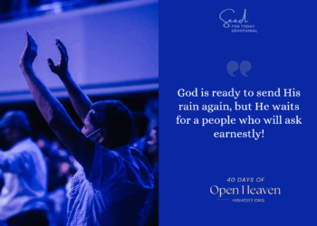 Ask God to send the latter rain