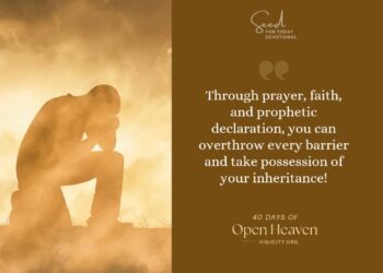 Breaking every demonic stronghold and barriers