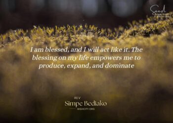 God Has Blessed You! Arise and Be …