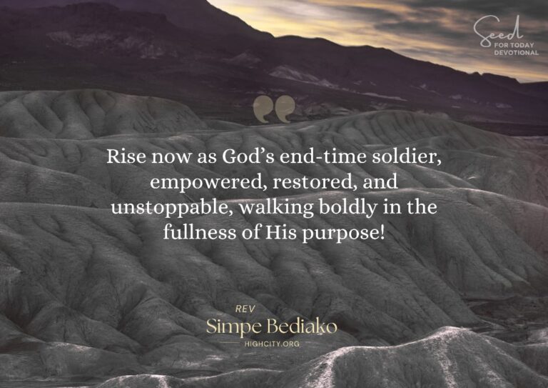 Rising as an Endtime Soldier