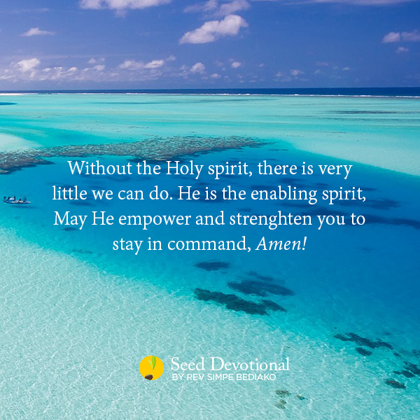 Be Yielded to the Working of the Holy Spirit in You