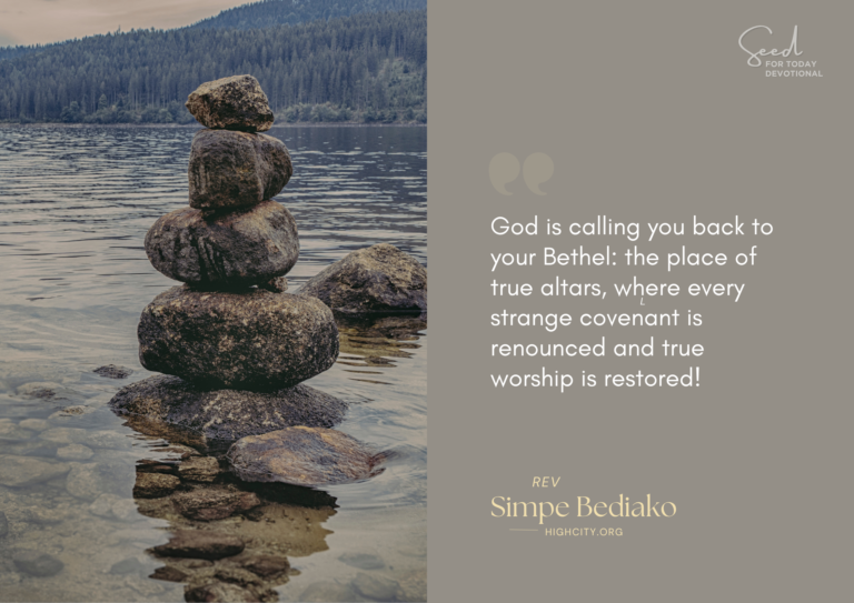 Command Every Evil Altar in Your Life to Break, as at Bethel