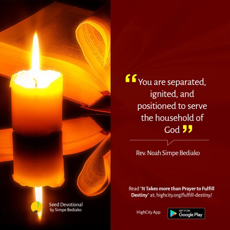 It Takes more than Prayer to Fulfill Destiny