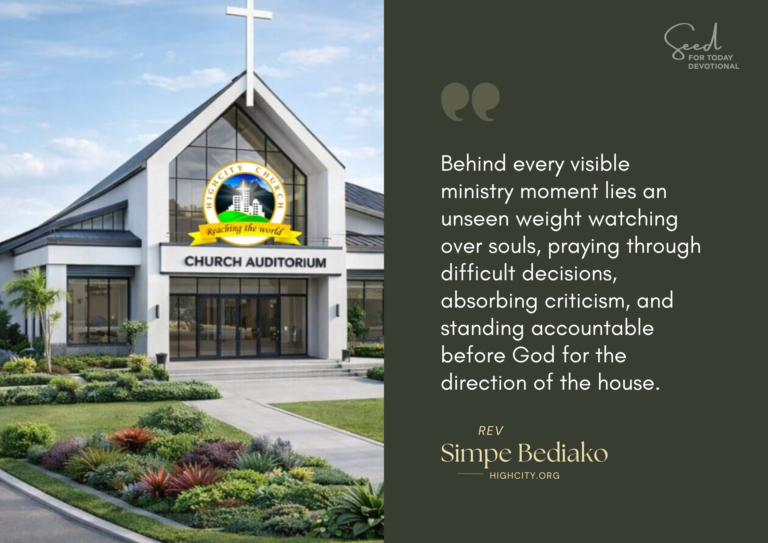 Pray for the Bishop and Leadership of HighCity Church