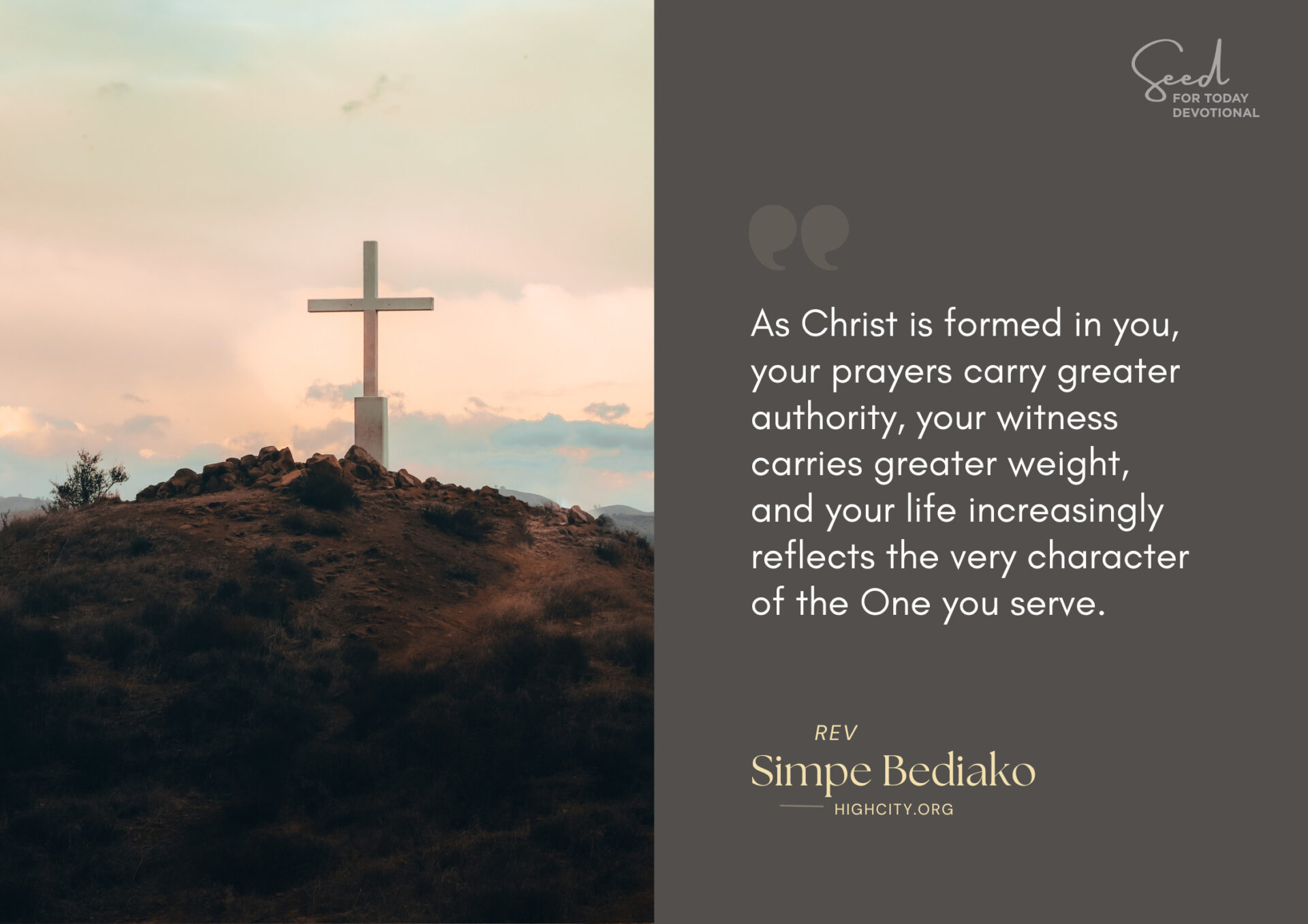 Pray that Christ Will Be Formed in Us - HighCity Church Pray that Christ Will Be Formed in Us