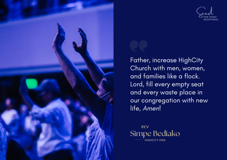 Pray that God Will Increase Us with Men as a Flock HighCity Church