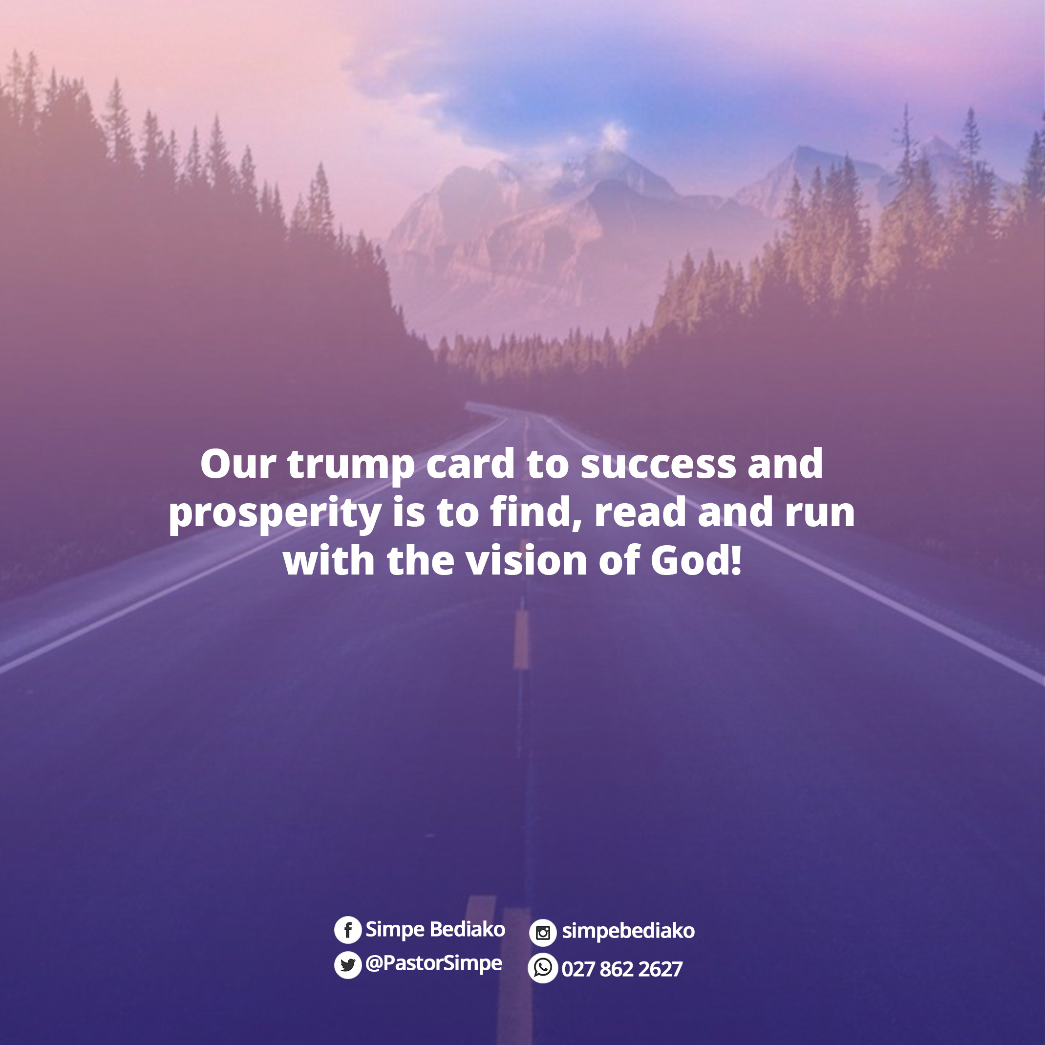 Read and Run - HighCity Church Our trump card to success and prosperity is to find, read and run with the vision of God!
