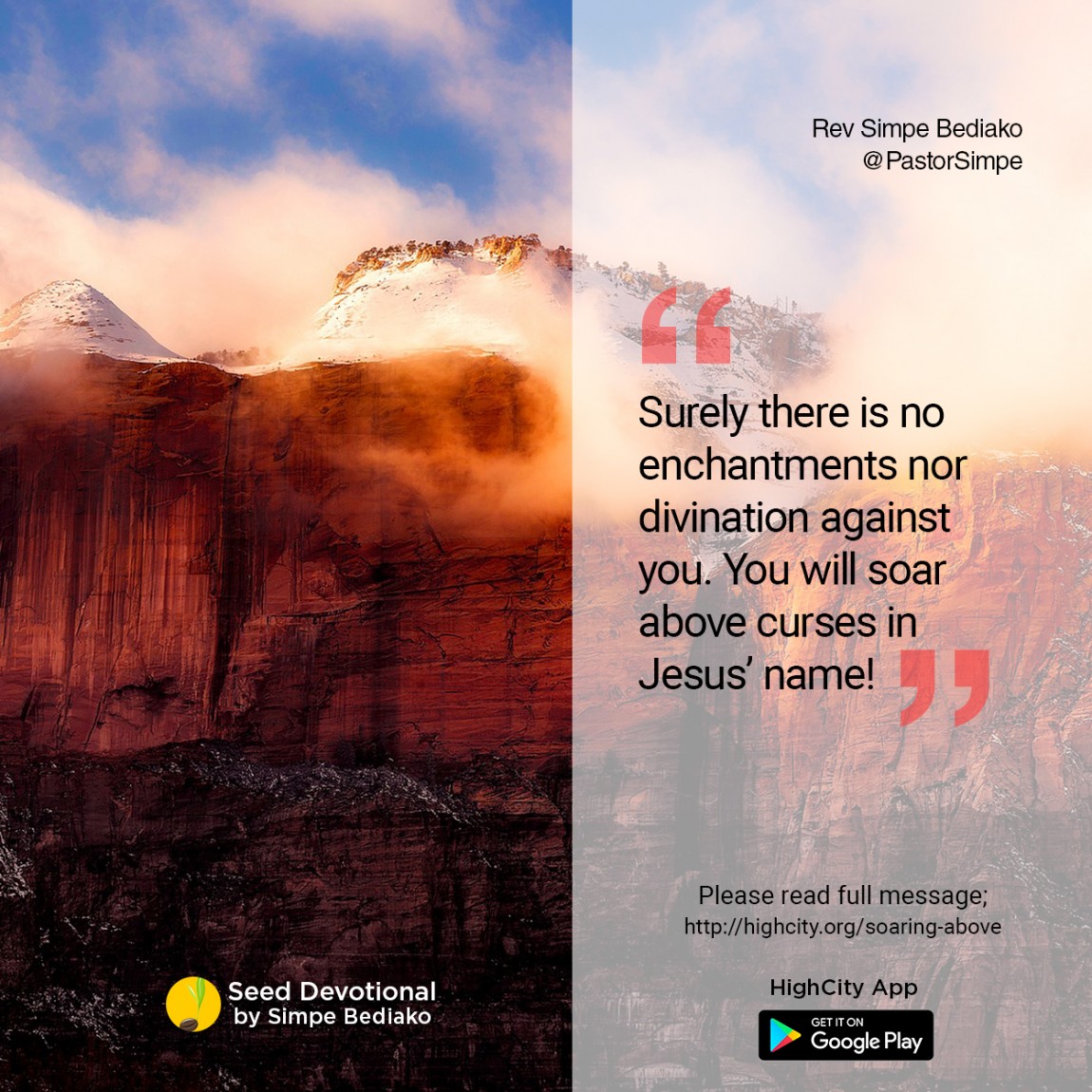 Soaring Above Curses and Enchantments - HighCity Church Soaring Above Curses and Enchantments