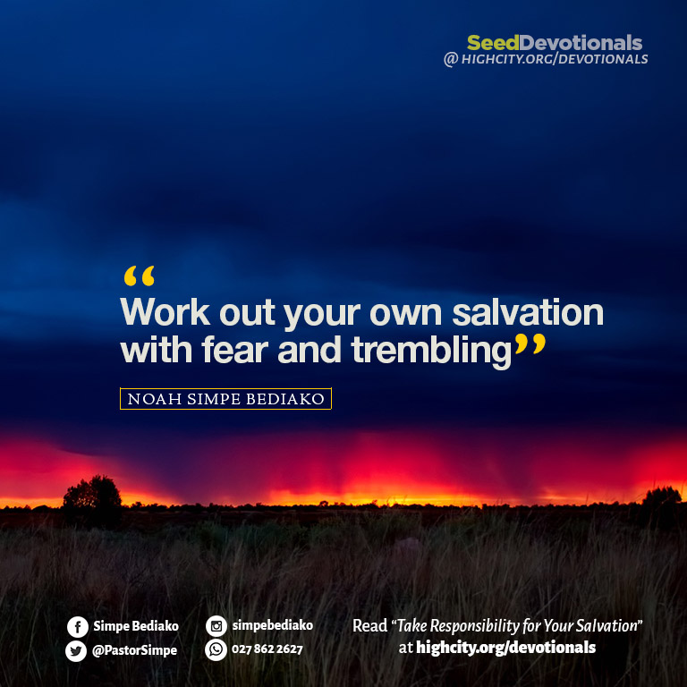 Take Responsibility for Your Salvation