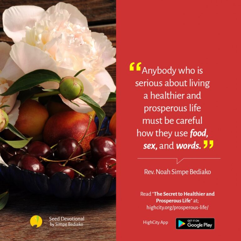 The Secret to Healthier and Prosperous Life