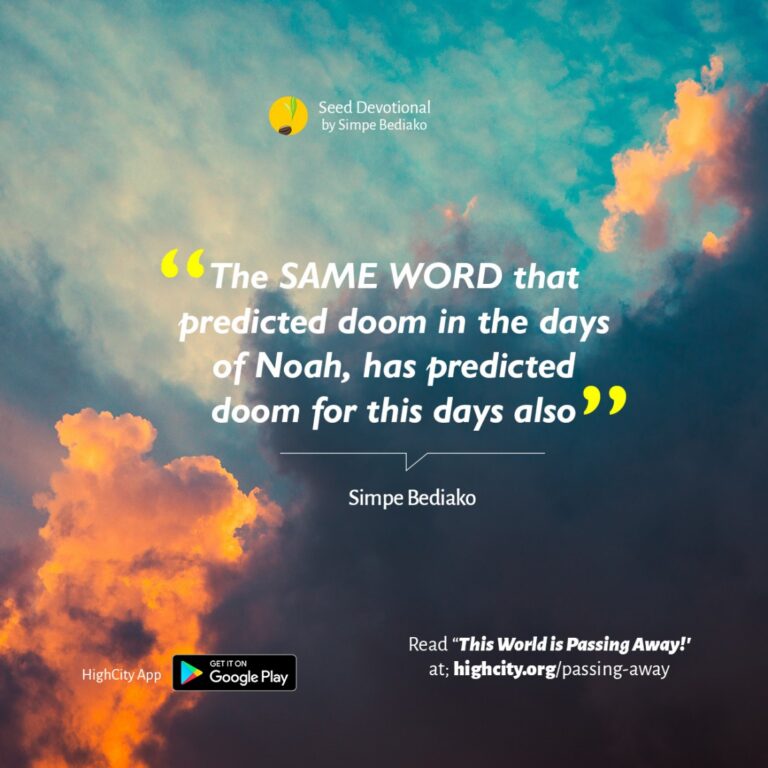 This World is Passing Away!